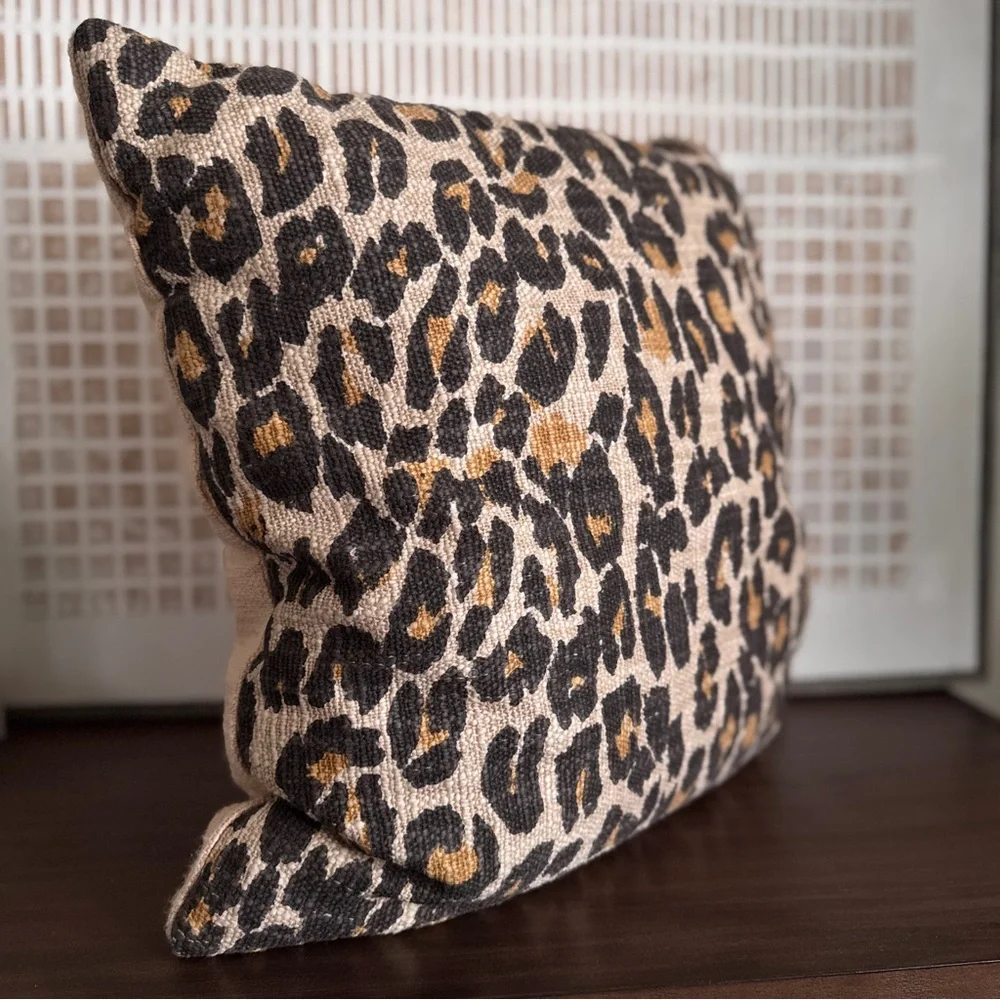 Leopard Print Throw Pillow - Mint Conditon